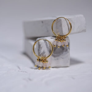 Pink Quartz Earrings