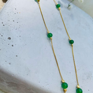 Κολιέ με ημιπολύτιμους λίθους - Αβεντουρίνη