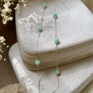 Κολιέ με ημιπολύτιμους λίθους -  Aquamarine