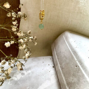 Σκουλαρίκια με ημιπολύτιμους λίθους -  Aquamarine