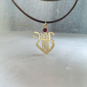 Γούρι 2025 κολιέ με κίτρινο χρυσό